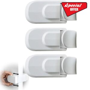 The Snap-On Door Lock Kids Can't Reach or Defeat - No Tools or Adhesives Required
