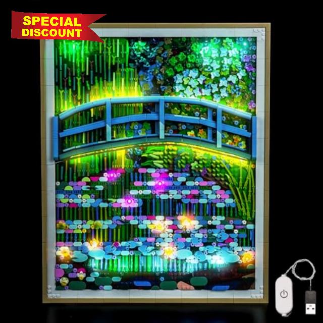 Light Kit Compatible with Lego 31220 Claude Monet – Bridge over a Pond of Water Lilies (No Model)
