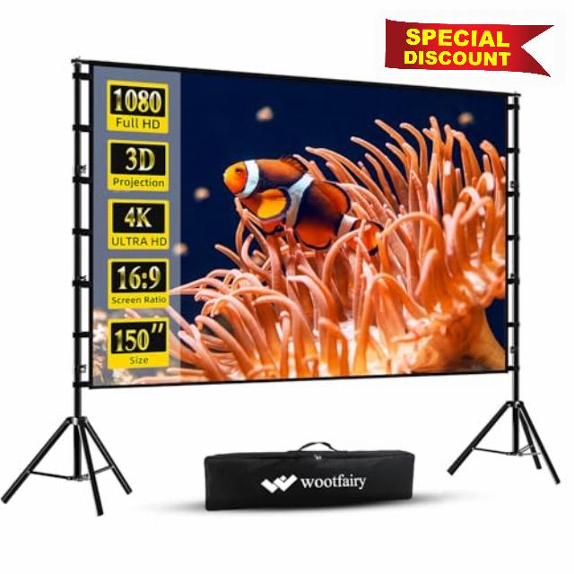 Projector Screen with Stand
