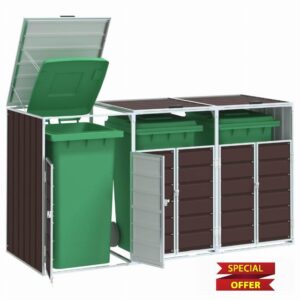 Steel Wheelie Bin Storage Unit