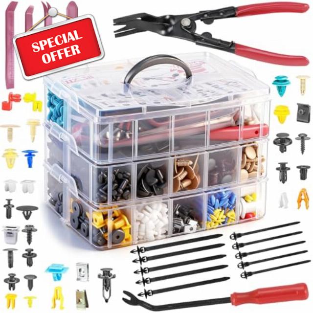 2080PCS Auto Retainer Clips Kit with Fastener Plier
