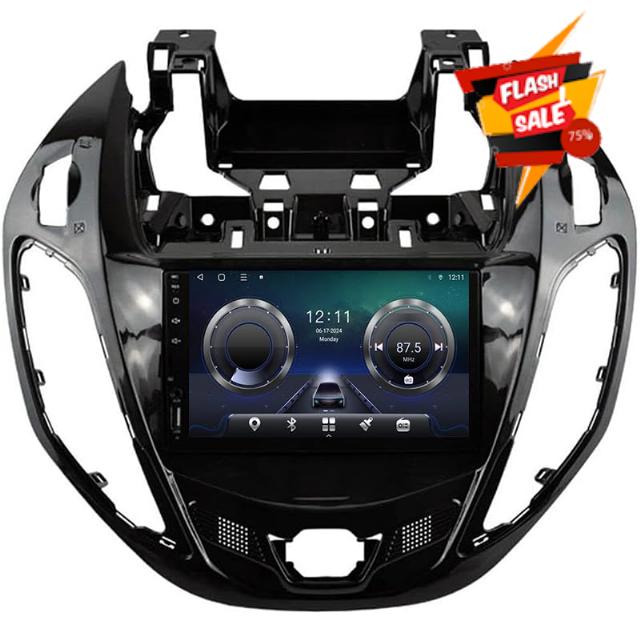 Android 15 Double Din Car Stereo touch screen car stereo For Ford B-Max 2012-2017 with Bluetooth GPS Navigation WiFi FM Radio USB/SWC/Plug and Play Support Carplay&Android HM606 8 Core 4G+Wifi 2+32GB