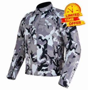 Premium Motorcycle Jacket Men for Adventure/Touring with Cordura Textile Summer Winter Windproof Bike Jacket for Racing