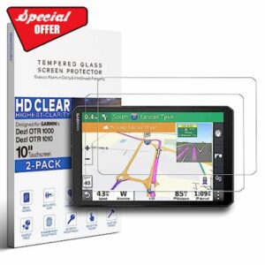 [2-Pack] Tempered Glass Screen Protector for Garmin Dezl LGV1000