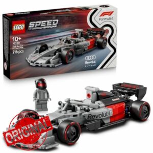 LEGO Speed Champions Audi Revolut F1 Team R26 Race Car Toy - Model Kit w/Collectible Driver Minifigure - Birthday Gift for 10+ Year Old Boys and Teenage Motorsport Fans - 77259