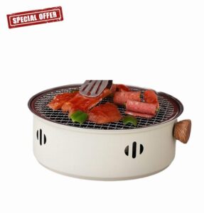 Charcoal BBQ Portable Barbecue Grill Charcoal For Desk Tabletop Outdoor Camping Picnic Portable