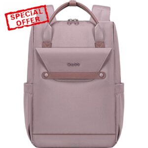 Cassia Expandable Travel Backpack for 12.5 Laptop Water Resistant Polyester Carry On Bag with Hidden Pocket & Multi-Storage Compartments
