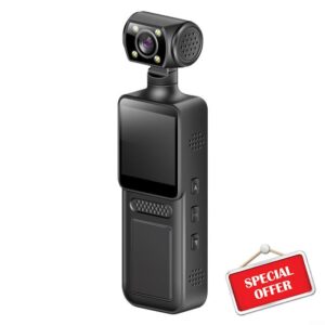 Body Cam 4K Clip Camera With Audio Recording And Loop Function