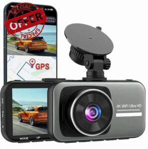 SonoVax - 4K Full HD Smart Dash Cam(3-inch dual recording + wifi)