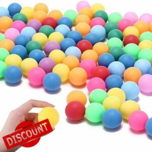 150 Colored Ping Pong Balls for DIY Crafts Birthday Party Activities Family Entertainment Pet Play and Christmas Decorations Designed for Beginner Adults Not Suitable for Professional Athletes