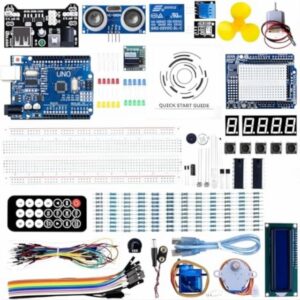 UNO R3 Super Starter Kit Compatible with Arduino IDE – 200+ Pieces Electronics & Programming Kit with Sensors
