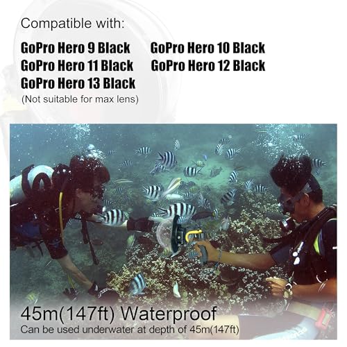 Dive Snorkeling Underwater Dome Housing for GoPro 9 10 11 12 13 Black