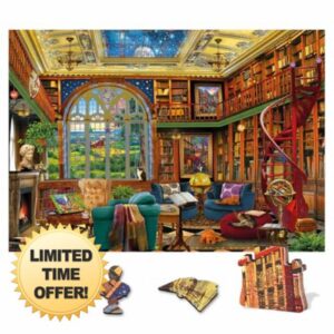 Wentworth Wooden Puzzles Country Library - 250 Pcs Adult Jigsaw Puzzle