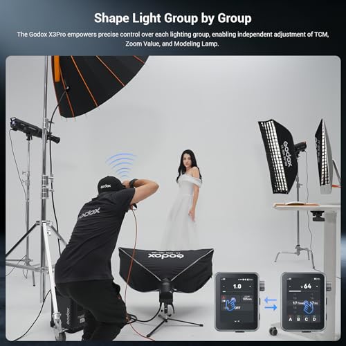 equipped with Godox 2.4G wireless X system