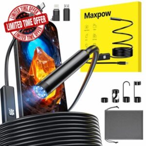 Maxpow Endoscope Inspection Camera – 1920HD IP67 Waterproof