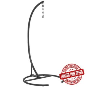 Outsunny Hanging Hammock Chair Stand with Round Base