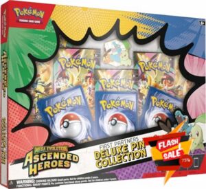 Pokémon TCG: Mega Evolution—Ascended Heroes First Partners Deluxe Pin Collection (3 Foil Promo Cards