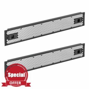 Tecmojo 2 Pack 2U Rack Perforated Blank Panel