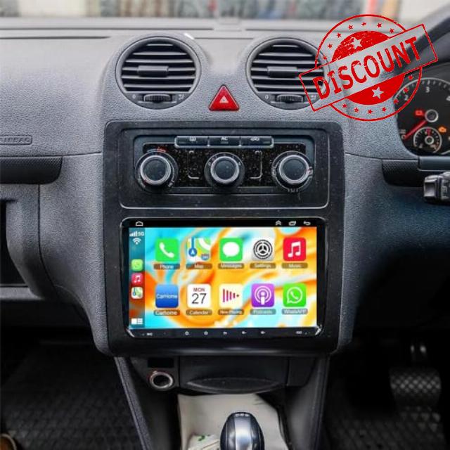 Car Stereo for for Volkswagen Caddy 2003-2020 Radio with Apple Carplay Android Auto Double Din Head Unit Sat Nav