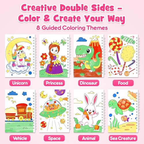 Double Sided Rainbow Art Drawing Notebook
