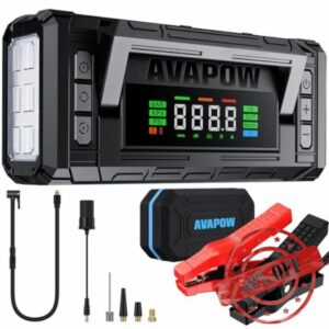 AVAPOW Jump Starter with Air Compressor