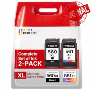 560XL 561XL Ink Cartridges Compatible for Canon 560 561 XL Ink Cartridges PG-560XL CL-561XL for Canon Pixma TS5350 TS7451 TS7450 TS5351 TS5350a TS5351 TS5352 (Black & Multicolor