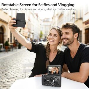 Featuring Time Lapse & Slow Motion & 20 Filters Ideal for Social Media Creators 32GB TF Card included