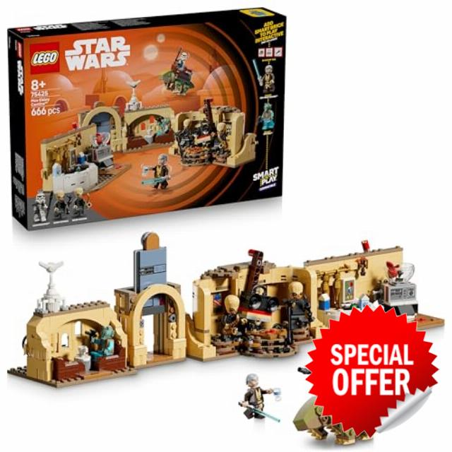 LEGO Star Wars 75425 SMART Play: Mos Eisley Cantina - Compatible Interactive Toy Set incl. 3 SMART Tags and 2 Minifigures - Gift Idea for 8+ Year Old Boys