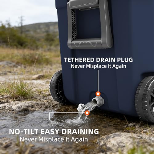 Heavy Duty Coolbox with Metal Latches & Drain Plug