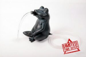 Pond Side Ornament Frog Water Spitter