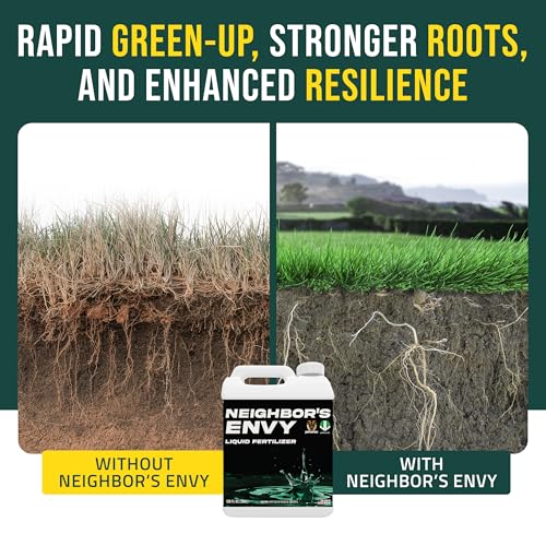 000 sq.ft. 7-in-1 Liquid Lawn Fertilizer Concentrate for Deep Green Turf - Includes Nitrogen/Iron/Humic/Sea Kelp