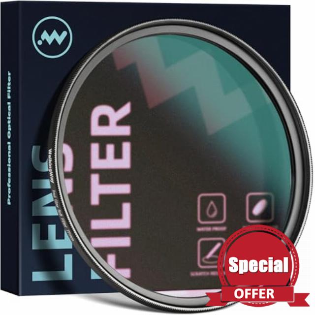 Walking Way Rose Glow Soft Filter 72mm - Coated Camera Lens Filter for Portraits & Golden Hour