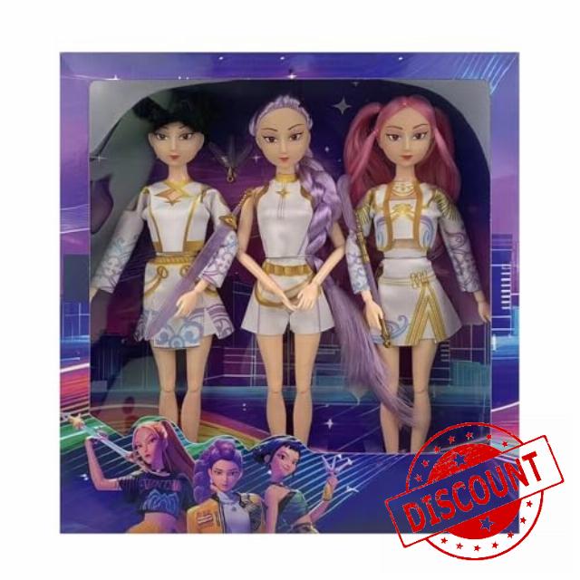 Kpoop Deemon Pack of 3 Dolls with Music