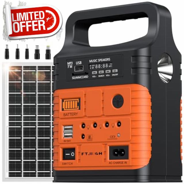 20000mAh Power Station with Solar Panel
