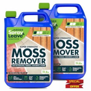 Jarder Moss Remover for Hard Surfaces 5L - Super Mix Strength Formula - Use on Concrete