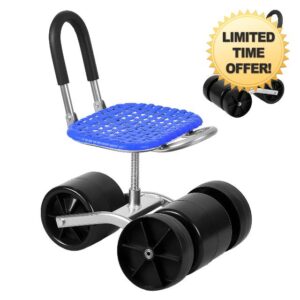 Garden Stool with Wheels