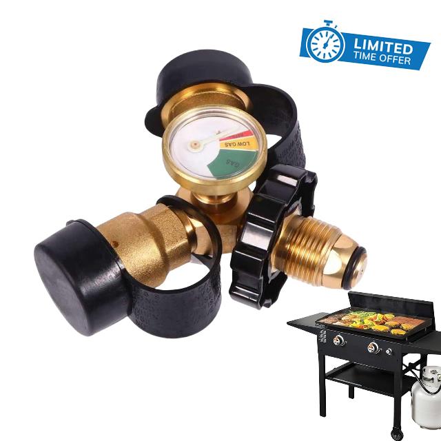 Propane Bottles Y Splitter | 2-Way Propane Bottles Y Splitter Connection