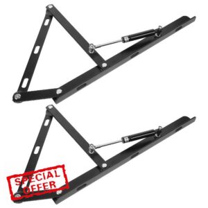 Gas Spring Pneumatic Lid Hydraulic Support Rod for Double Bed Frame Lift Storage Box Riser Heavy Duty Bed Lifting Mechanism Suitable for Storage