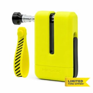 Hiplok MD1000 Anti Angle Grinder Motorcycle Disc Lock Diamond (Neon Yellow)