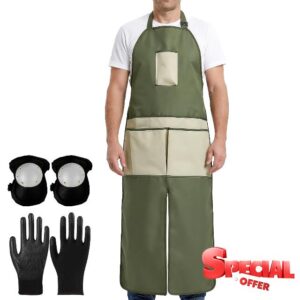 Men's Heavy Duty Gardening Set - Durable Garden Apron