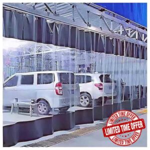 Industrial Wash Bay Curtains - Heavy-Duty Privacy Solution for Car Wash & Industrial Use