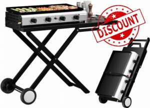 4 Burner Foldable Propane Gas Barbecue Grill