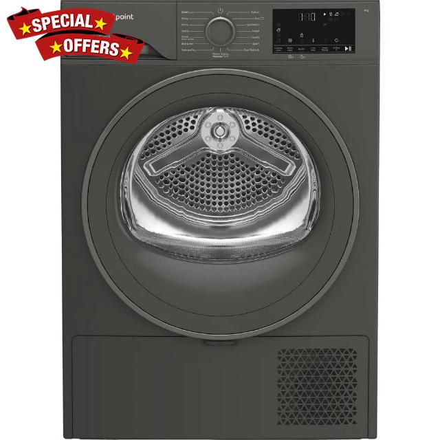 C HD 93M GG UK 9kg Heat Pump Tumble Dryer – Graphite | Energy-Efficient Gentle Drying | Sensor Drying | Freshen Up Function | Anti-Allergy Programme | Reverse Tumble | Quiet Performance           [Energy Class A++]
