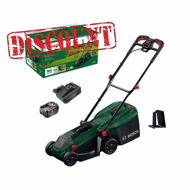 Bosch Cordless Lawn Mower ROTAK18V-32 (Cutting Width: 32 cm