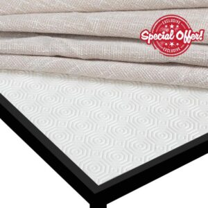 Luxury Table Protector Heat Resistant Scratch Resistant Waterproof Wipeable Cover for Dining and Kitchen Tables Cream Grey Beige Brown (Cream