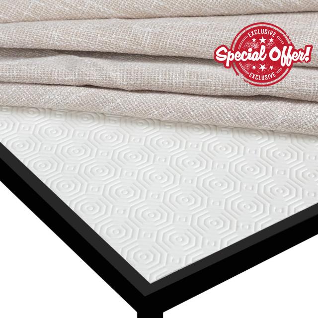 Luxury Table Protector Heat Resistant Scratch Resistant Waterproof Wipeable Cover for Dining and Kitchen Tables Cream Grey Beige Brown (Cream