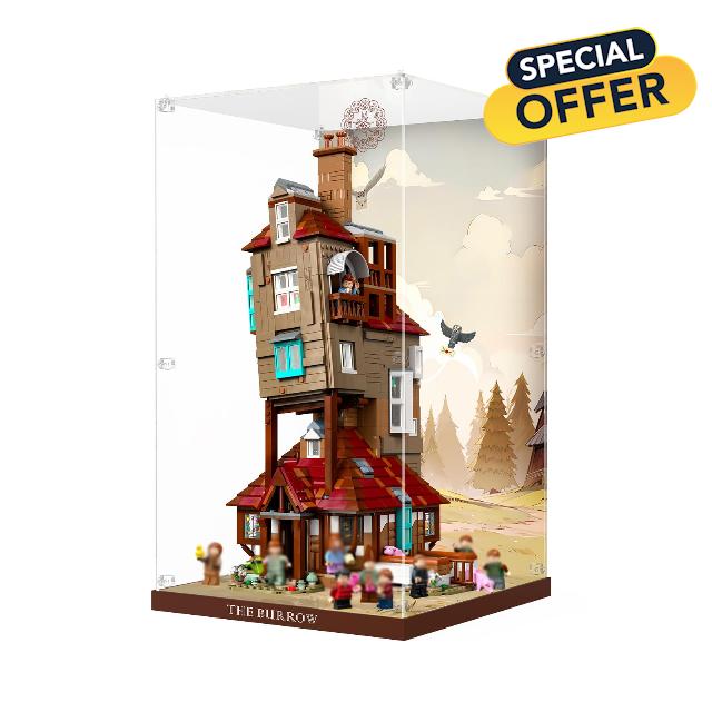 cooldac Acrylic Display Case Compatible with Lego 76437 The Fox Building - Collector's Edition (Box Only