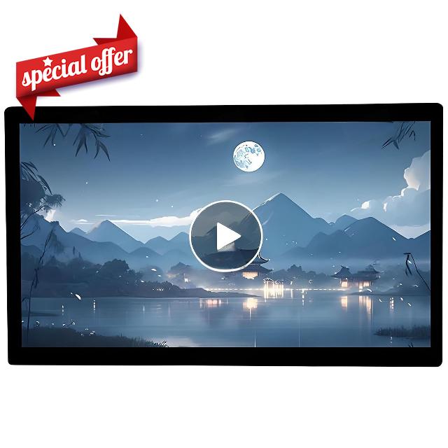 Photo Frame Digital Electronic Wall Advertising Machine Advertising Media Player Support Resolution HD Quality Landscape/Portrait Switching+looping+smart Split Screen 27"