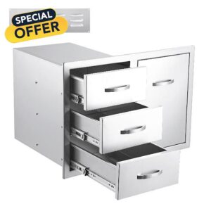 Outdoor Kitchen Drawer Combo 28''W x 20''H x 20''D