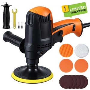 Car Polisher 980W Car Buffer Polisher Machine Car Furniture Polishing Machine Portable Electric Polisher Kit with 850-3200 RPM
